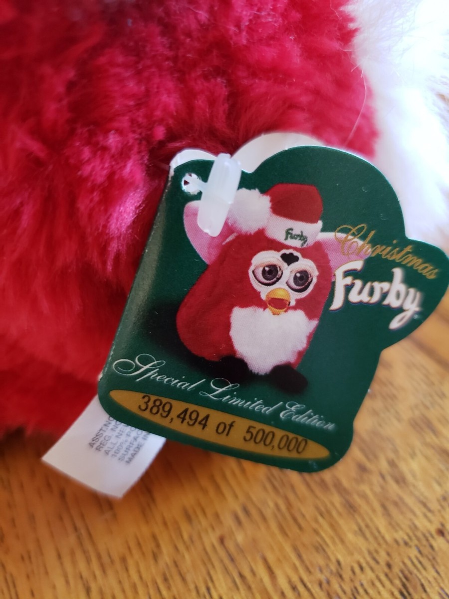 Vintage Furby Red White Special Limited Edition Christmas