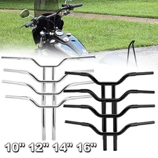 10 12 14 16" Rise Fat T-Bar Handlebar Fit For Harley Softail Dyna Street Fat Bob