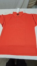 Island Jeanswear Orange Short Sleeved Collared Polo Shirt Size L 434 