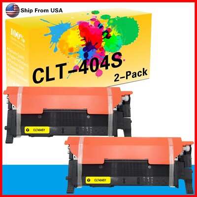2PK CLT-404S CLT404S Toner Cartridge Yellow for Xpress C430 C430W C480 Printer