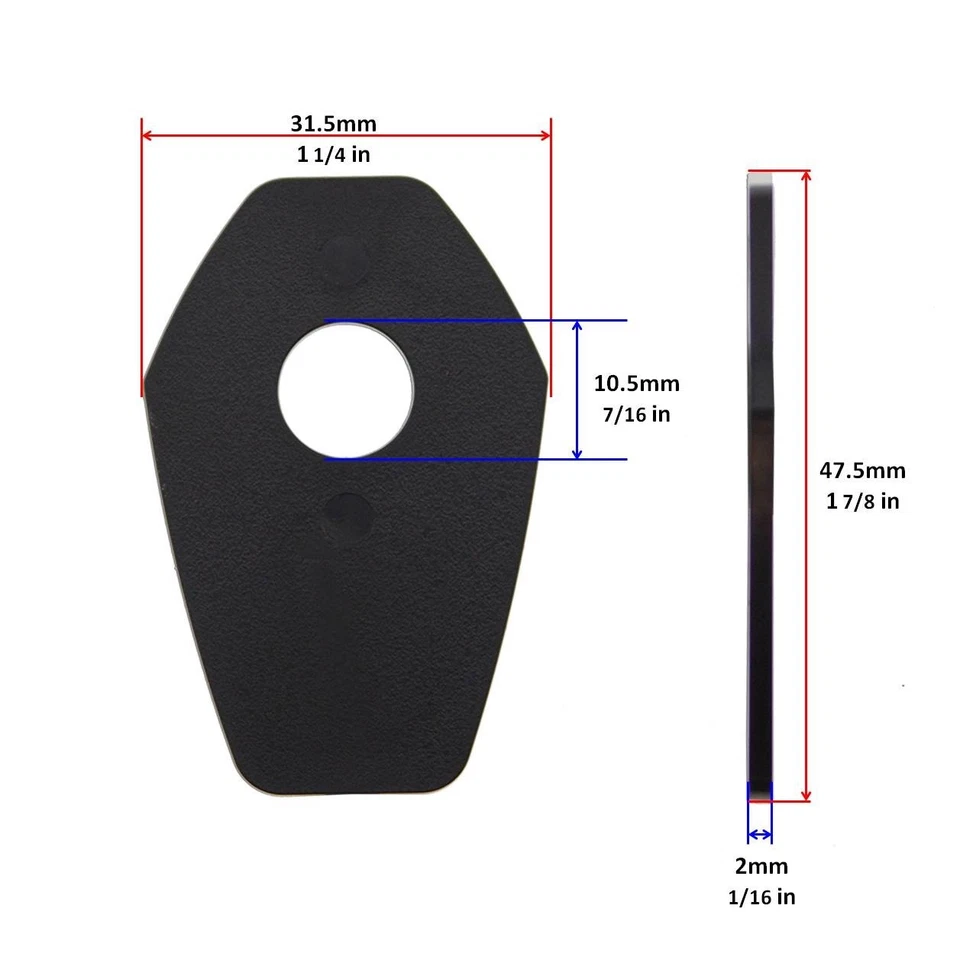 Tallo de placa adaptadora de señal de giro para Suzuki GSXR 600 intermitente de luz negro carbono Foto 2 de 4