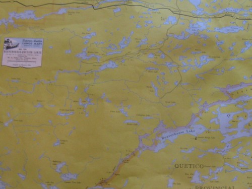 Vintage Fisher Co Superior Quetico Original Canoe Maps 1952 - Picture 5 of 9