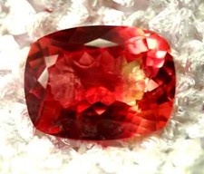 VVS Bi-Color Pitambari Sapphire Cushion Cut 39-41 Ct Natural Certified Gemstone