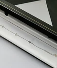 Personalised 925 Sterling Silver Tiny Dainty CZ Cross Chain Bracelet Gift FB-001