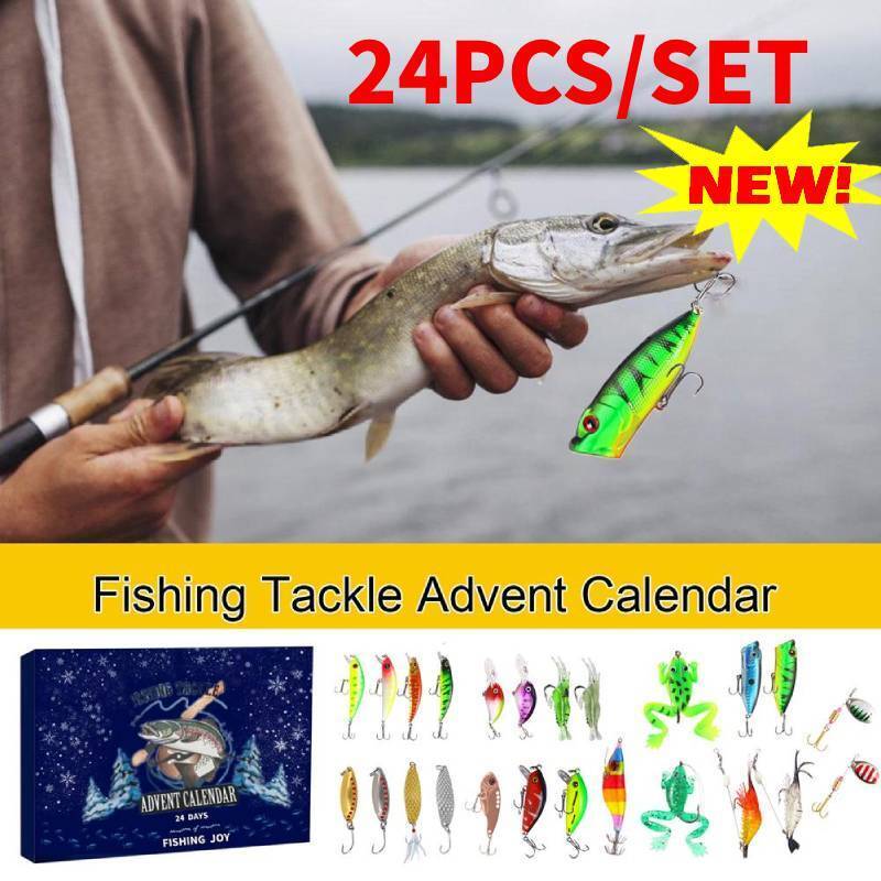 Advent Calendar Fishing Christmas Countdown 24 Days Fishing Lures