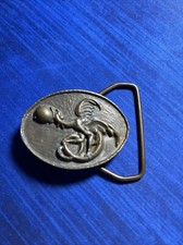 Vintage Dragon Brass Belt Buckle Hpc 1976 Rare