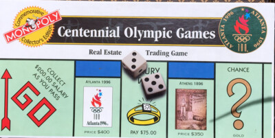 CENTENNIAL OLYMPIC GAMES MONOPOLY by Parker Brothers Collector s Edition Very Go