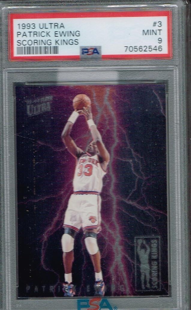1993 Ultra Scoring Kings # 3 Patrick Ewing HOF PSA 9 5315