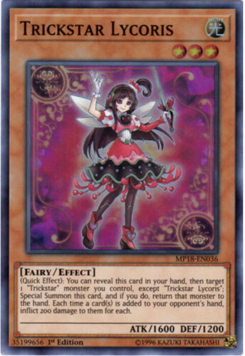 Yugioh Trickstar Lycoris Mp18 En036 Super Rare 1st Edition M Nm X1 English Ebay