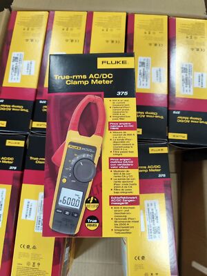 Fluke 375 FC True-RMS AC/DC Clamp Meter, 600 A, 1.6 in (41 mm) Jaw Capacity