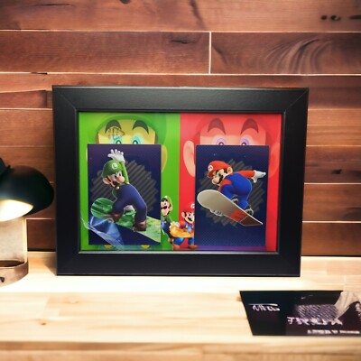 Panini Super Mario Sport  Trading Cards 2022 Nr 200 Und 216 Im Rahmen  Deko