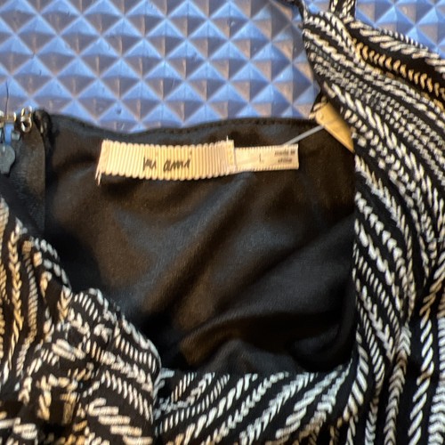 Women’s Abstract Surplice Mini Dress Large Black & White NWT $50 Francesca’s - 第 3/8 張圖片