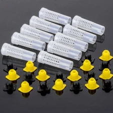 20PCS Beekeeping Rearing Cup Kit Queen Bee Cages Beekeeper Equipment Tool US^