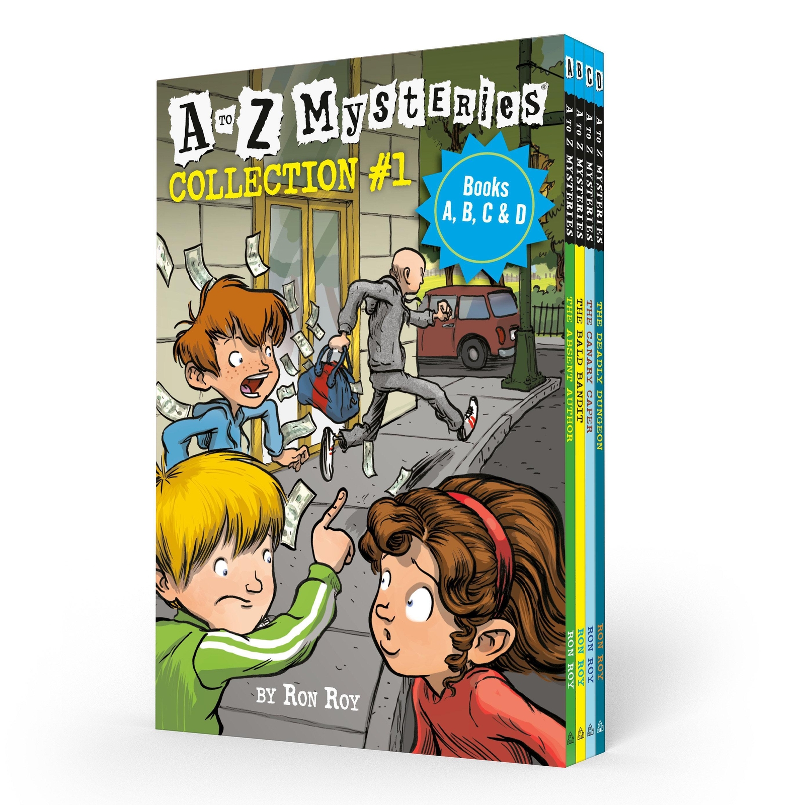 Thumbnail - A To Z Mysteries Boxed Set Collection 1 (books A, B, C, & D) | Ron Roy