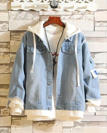 VETEMENTS My Hero Academia Cosplay Anime Cappuccio Jeans Giacca Coat Hoodie Hooded Jacket