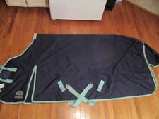 new w tag 84'' Smartpak classic blue turnout sheet, no fill 600D