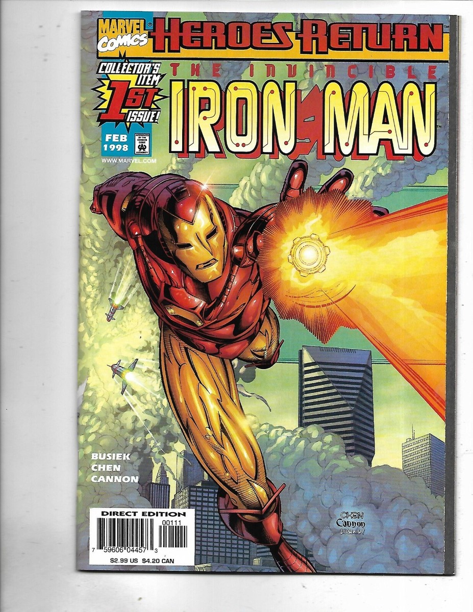 Iron man #1, NEAR MINT/MINT, 9.8, 1998, Heroes Return, Stan Lee