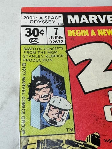 2001: A SPACE ODYSSEY #7 7.0 1ST APP NEWSSTAND MARVEL COMIC BOOK - Picture 4 of 4