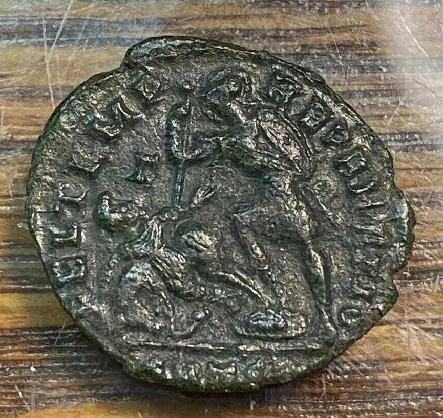 323-361 AD Constantine II Roman Copper Nice Original XF CHN - Image 2 of 2