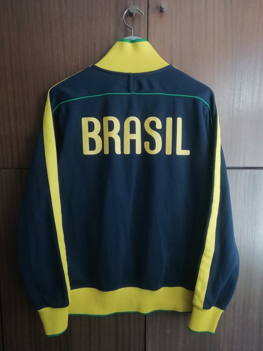 【激レア】 NIKE BRASIL NYLON PULLOVER PISTE Super Rare Nike Windrunner Brazil Jacket Glanz Silky Shiny