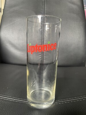 Rare Vintage Retro Lipton Iced Tea Glass - LiptonIce Tea Logo Wrap Around - VGC