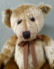 FAO Schwarz Faux Mohair Bear Plush 12" EUC