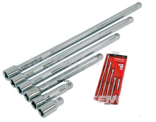 6PC 3/8IN DR EXTENSION BAR SET 38 75 150 200 250 300mm Long - Image 3