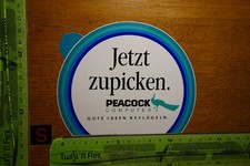 Alter Aufkleber Computer Büro PEACOCK Jetzt zupicken