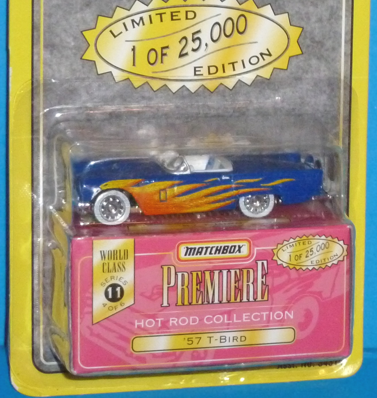 MATCHBOX Premiere 57 Ford Thunderbird T-Bird Blue Real Riders 1/25,000 1957