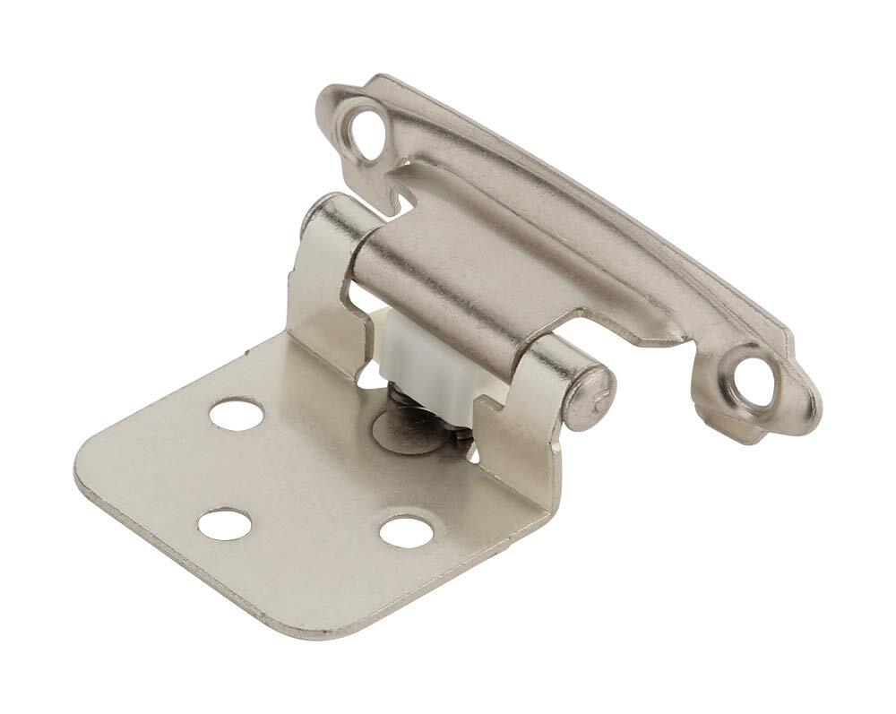 6 Self-Closing Cabinet Hinges Face Mount for Adjustable Kitchen Overlay