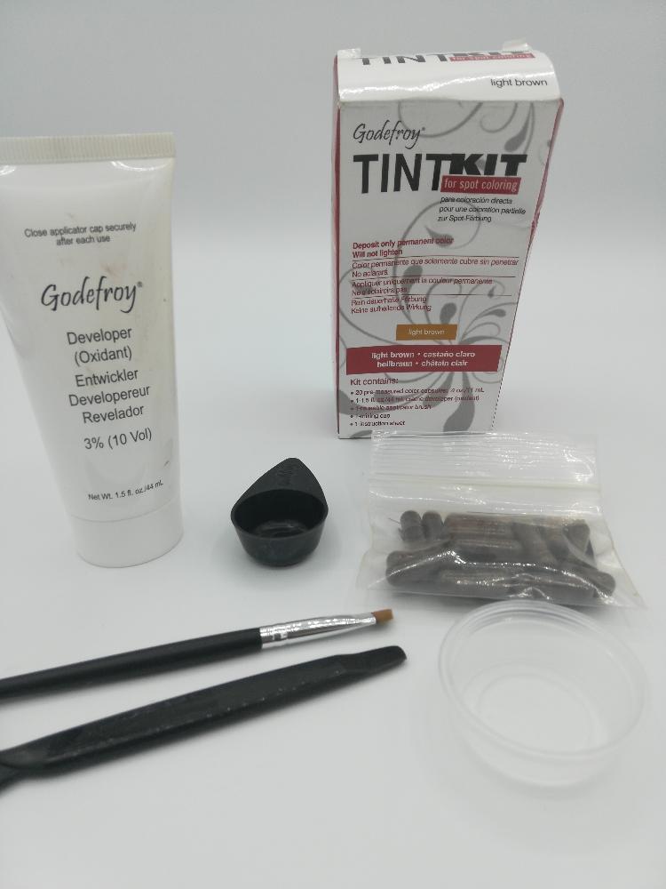 Godefroy Professional Hair Color Tint Kit, Light Brown, 20 Applications