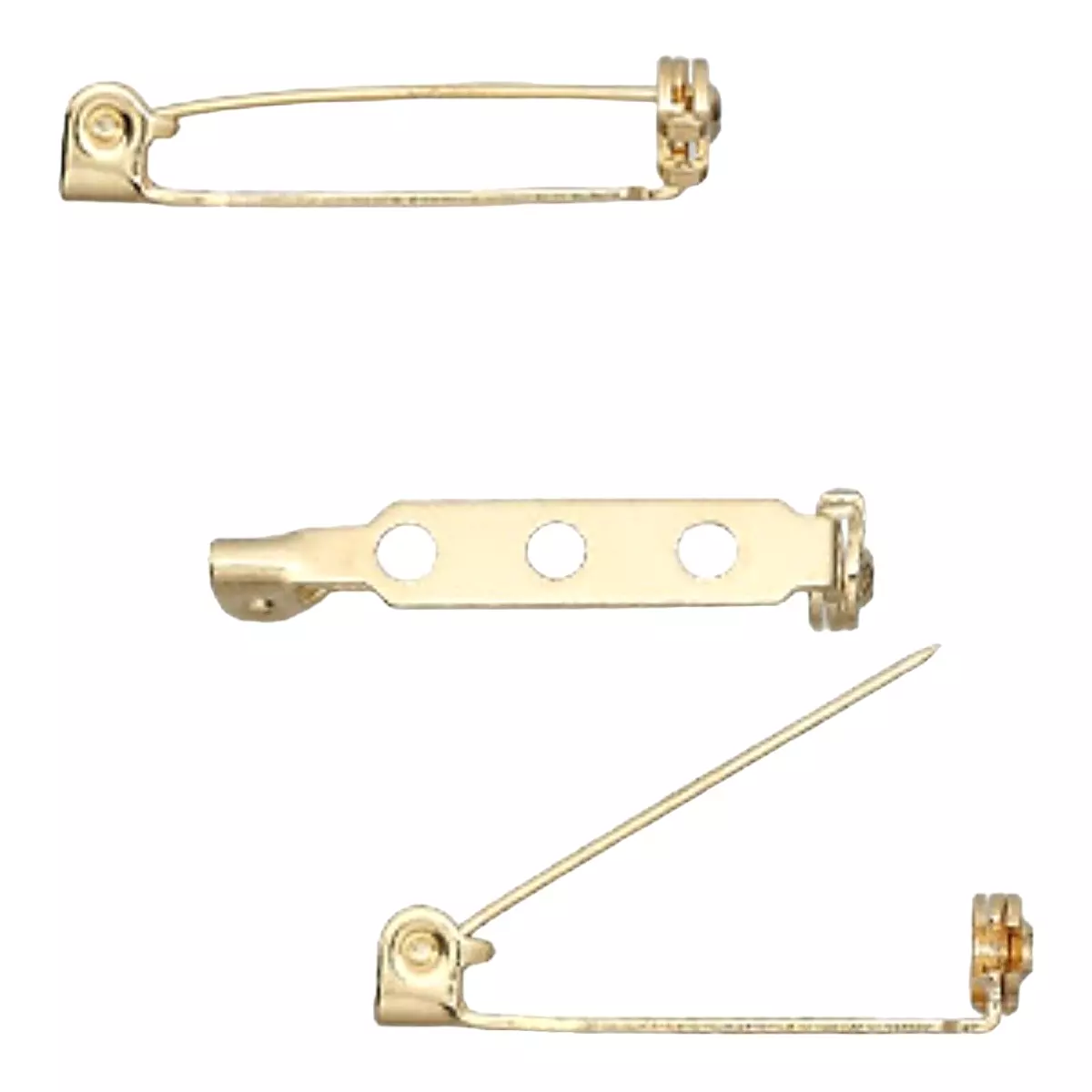 Metal locking store pin backs