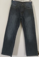 Southpole Jeans Boys 8 Baggy Relaxed Skater Blue Denim Youth Distressed 24x23