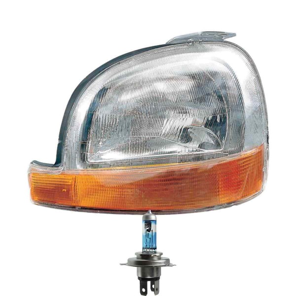 Halogen Scheinwerfer Rechts H4 FüR Renault Kangoo Express Inklusive Lampen-image