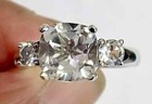 HSN Colleen Lopez Sterling Silver Cushion-Cut & Round White Topaz Ring Size 6 — photo 7