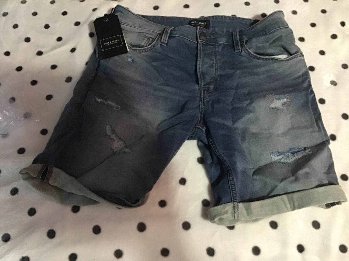 Jack & Jones JJIRICK JJICON SHORTS blue denim style number