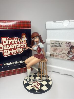 Dirty Detention Girls Heather Hartlace Statue 307/450 SUPER RARE COA Knotty High