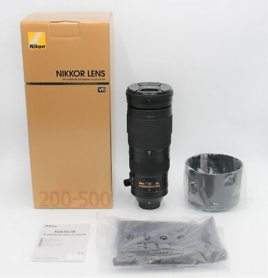 Super Telephoto Zoom Lens Nikon AF-S NIKKOR 200-500mm F/5.6E ED VR