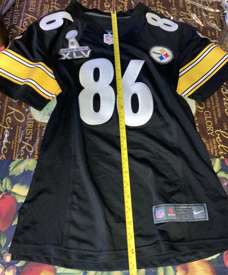 Camiseta Nike NFL Hines Ward #86 Pit Steelers blanca cosida juvenil talla ver descripción Foto 3 de 4