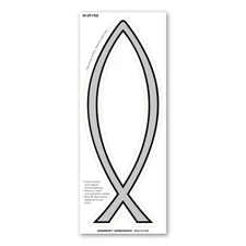 Silver Plain Fish Magnet