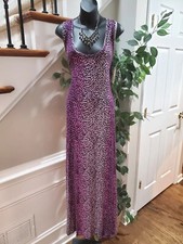 Rachel Roy Womens Purple Viscose Scoop Neck Sleeveless Long Maxi Dress Size 0X