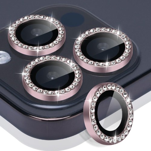 Fr iPhone 16e 16 Pro Max 16 Bling Metal Individual Diamond Camera Lens Protector - Picture 16 of 18