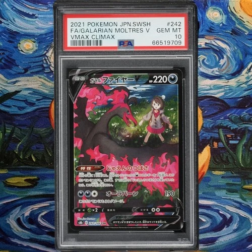 Moltres PSA 10 Graded CSR Vmax Climax s8b 242/184 2021 Japanese Pokemon Card