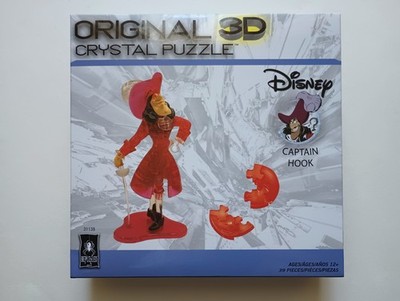 BePuzzled NEW Disney Captain Hook Original 3D Crystal Puzzle 39 Pieces Ages 12+