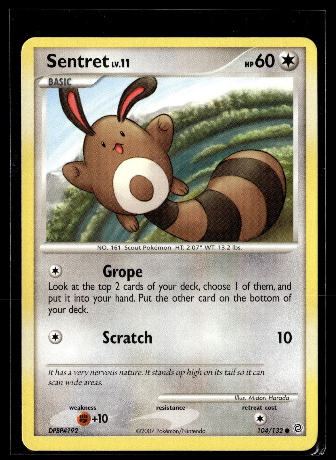 Pokemon TCG Secret Wonders #104/132 Sentret