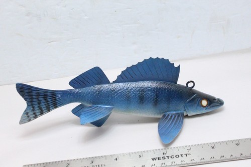 Leurre De Pêche Sur Glace Vintage Decoy - Sculpture En Bois - Excellent état