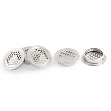 5Pack Stainless Steel Kitchen Round Shaped Mesh Hole Air Vents Louver 42mm