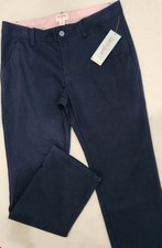 Cat Jack Girls School Uniform Pants Navy Size 14 Plus NWT Adjustable Waist