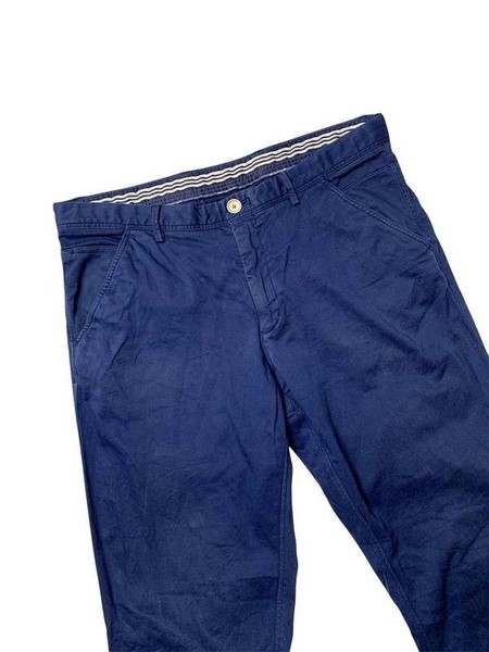 Men Massimo Dutti Trousers Navy Cotton 31