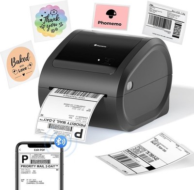 Phomemo D520BT Bluetooth Versandetiketten-Etikettendrucker DHL 4x6 Thermodrucker